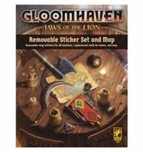 Gloomhaven: Jaws of the Lion Removable Sticker Set & Map