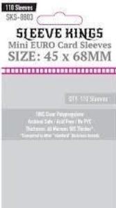 SLEEVE KINGS: Deck Protector: Mini Euro 45 x 68mm (Pack of 110)
