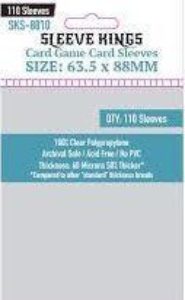 SLEEVE KINGS Deck Protector: Card Game 63.5 x 88mm (Pack of 110)